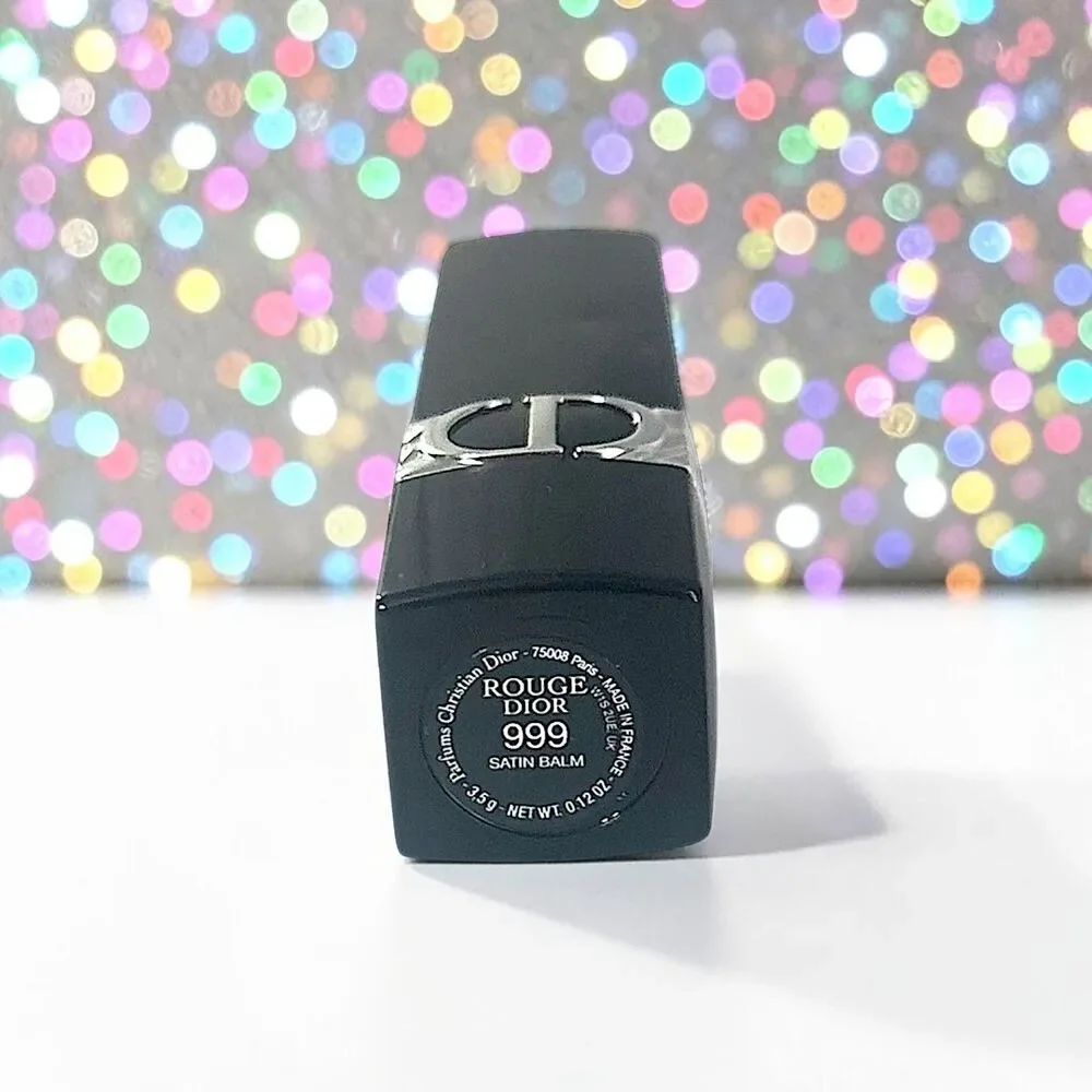CHRISTIAN DIOR ROUGE DIOR SATIN LIP BALM In Shade 999 0.12 OZ New without box